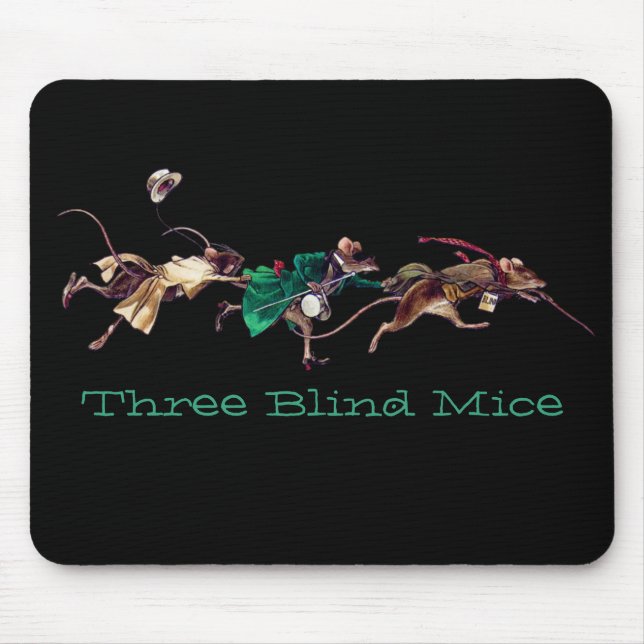 Drei Blinde Mäuse Mousepad (Vorne)
