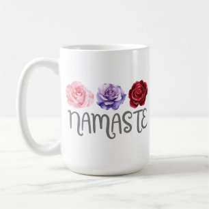 Drei Blume Namaste Kaffeetasse