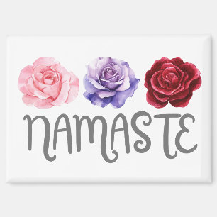 Drei Blume Namaste Magnet
