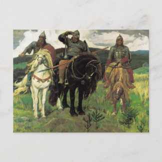 Drei Bogatyrer (1898) von Viktor Vasnetsov Print Postkarte
