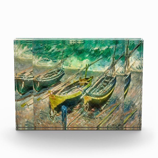 Drei Boote. Claude Monet. Fotoblock (Vorderseite)