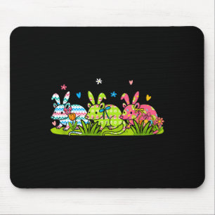 Drei bunte Bunny Ossums Ostereier Korb Fam Mousepad