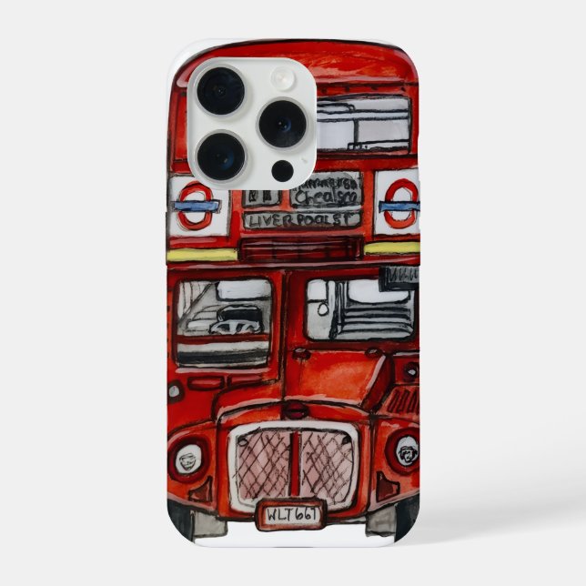Drei Busse iPhone 15 Pro Hülle (Rückseite)