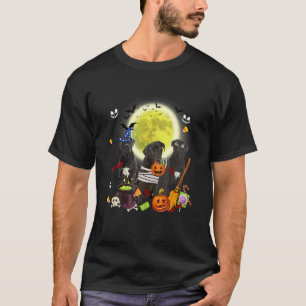 Drei Cane Corso Hunde Hexe Gruselige Mumie Hallowe T-Shirt