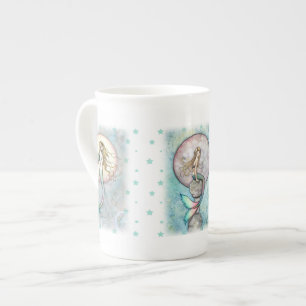 Drei Celestial Mermaids Tall Teacup Prozellantasse