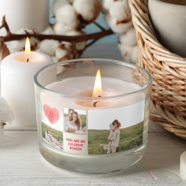 Drei Collage Couple Foto | Valentines Gift Rechteckiger Aufkleber