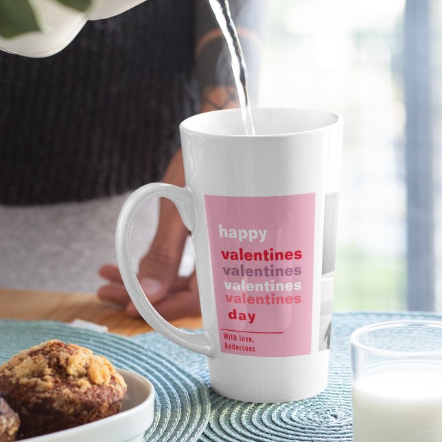 Drei Collage Foto | Farbenfrohe Valentingeschenke Milchtasse (Von Creator hochgeladen)