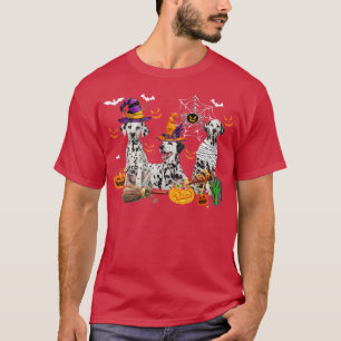 Drei Dalmatiner Hunde Hexenhamme Beängstigend P T-Shirt