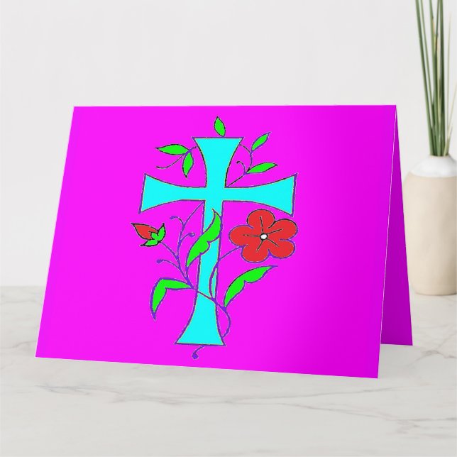 Drei Designs eine Karte mit hellen Farben (Vorderseite)