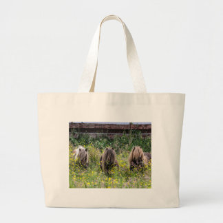 Drei die Shetlandinseln-Pony Stallions - riesige Jumbo Stoffbeutel