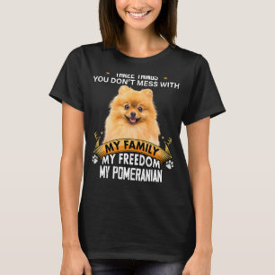 Drei Dinge, die man nicht mit Spitz-Hund verwechse T-Shirt