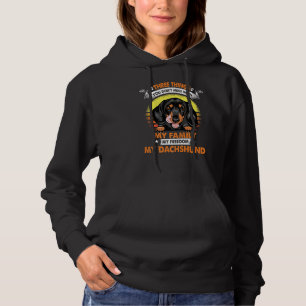Drei Dinge, die Sie nicht mit Dackel lustig D Hoodie