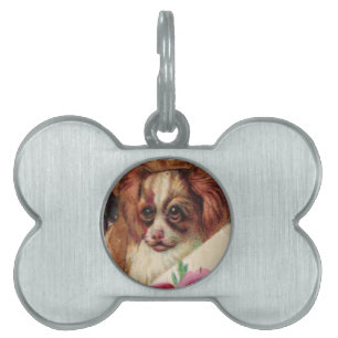 DREI DOGGIES MIT ROSE im Detail Tiermarke