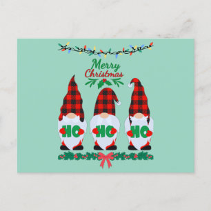 Drei Elfen wünschen dir frohe Weihnachten Postkarte