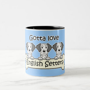 Drei englische Setzer Zweifarbige Tasse