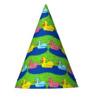 Drei Enten tapezieren Party-Hüte Partyhütchen