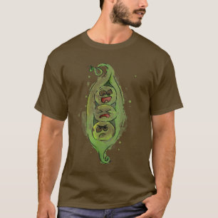 Drei Erbsen im Pod Funny T-Shirt
