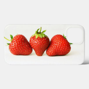 Drei Erdbeeren auf weißem iphcn Case-Mate iPhone Hülle