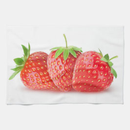 Drei Erdbeeren Geschirrtuch