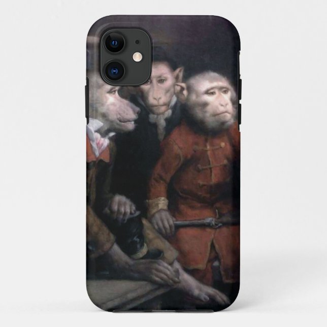 Drei extravagante Affen Case-Mate iPhone Hülle (Rückseite)