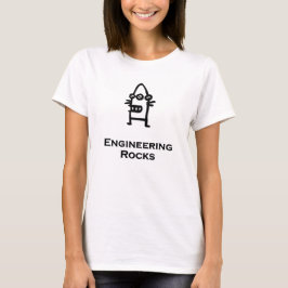 Drei Eye Bot Engineering Rocks T-Shirt