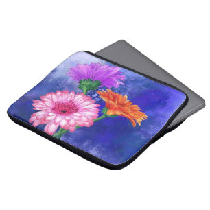 Drei Farben Gerberas Laptop-Sieb Laptopschutzhülle