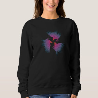 Drei farbige Kreuze Grafik Sweatshirt