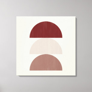 Drei farblackierte Crescent 01 Leinwanddruck