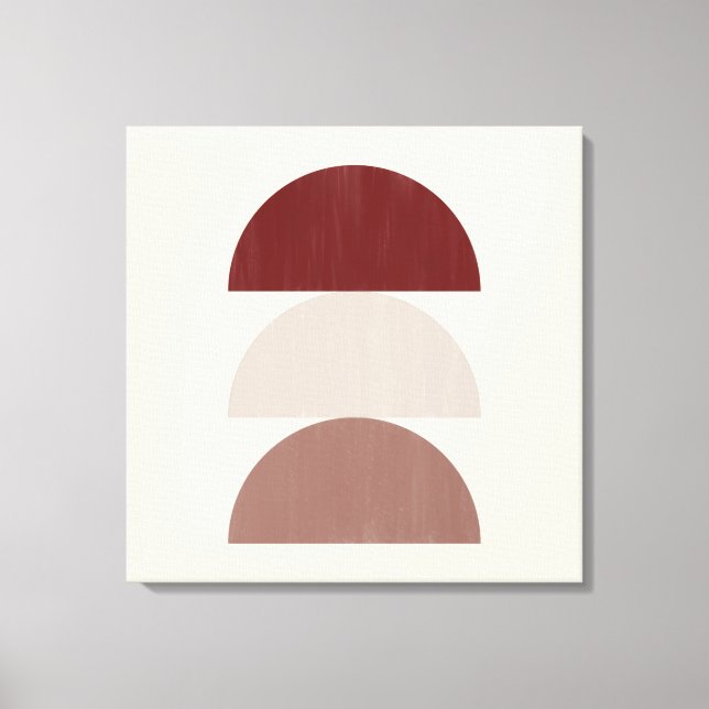 Drei farblackierte Crescent 01 Leinwanddruck (Vorderseite)