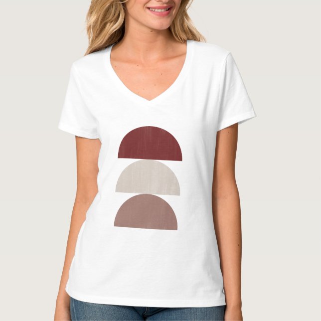 Drei farblackierte Crescent 01 T-Shirt (Vorderseite)