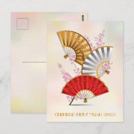 Drei Federlüfter Postkarte