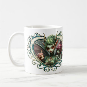 Drei Feen, die Begleiter des magischen Herzens. Kaffeetasse