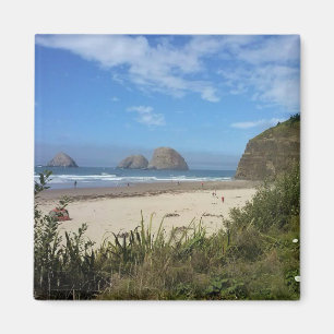 Drei Felsen, Ozean, Oregon Magnet