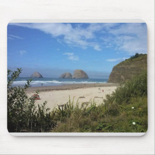 Drei Felsen, Ozean, Oregon Mousepad