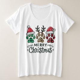 Drei festliche frohe Weihnachtspaws T - Shirt