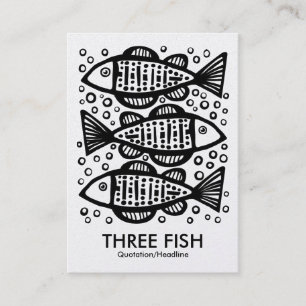 Drei Fische - Gold Card Visitenkarte