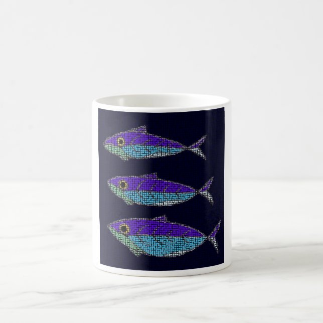 drei Fische Kaffeetasse (Mittel)