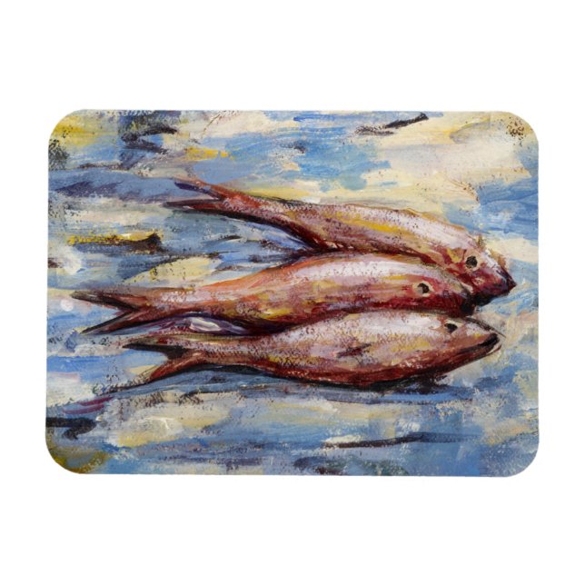 Drei Fische Magnet (Horizontal)