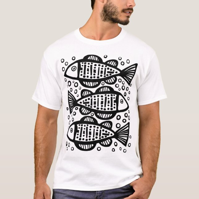 Drei Fische T-Shirt (Vorderseite)
