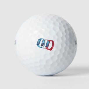 Drei Fitnessen-Tracker Golfball