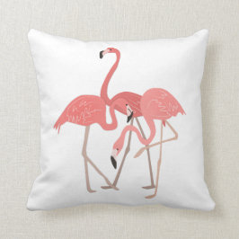 Drei Flamingos Tropical Kissen