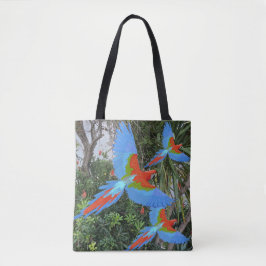 Drei fliegende Macaws Tasche