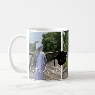 Drei-Foto-Abschluss-Collage-Script-Kaffeetasse Kaffeetasse