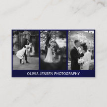 Drei Foto Collage Fotograf Business Card
