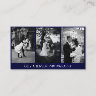 Drei Foto Collage Fotograf Business Card Visitenkarte