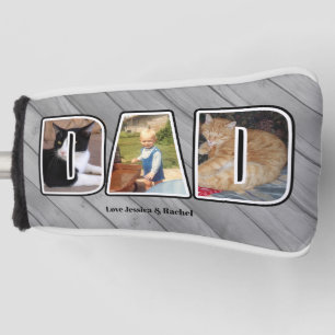 Drei Fotos Bester Vater je Individuelle Name Golf Headcover
