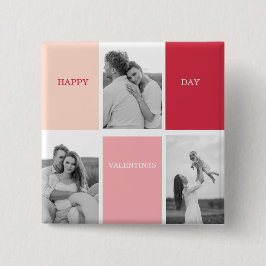 Drei Fotos | Happy Valentines Day Button