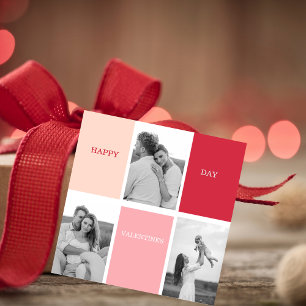 Drei Fotos Happy Valentines Day Geschenkanhänger