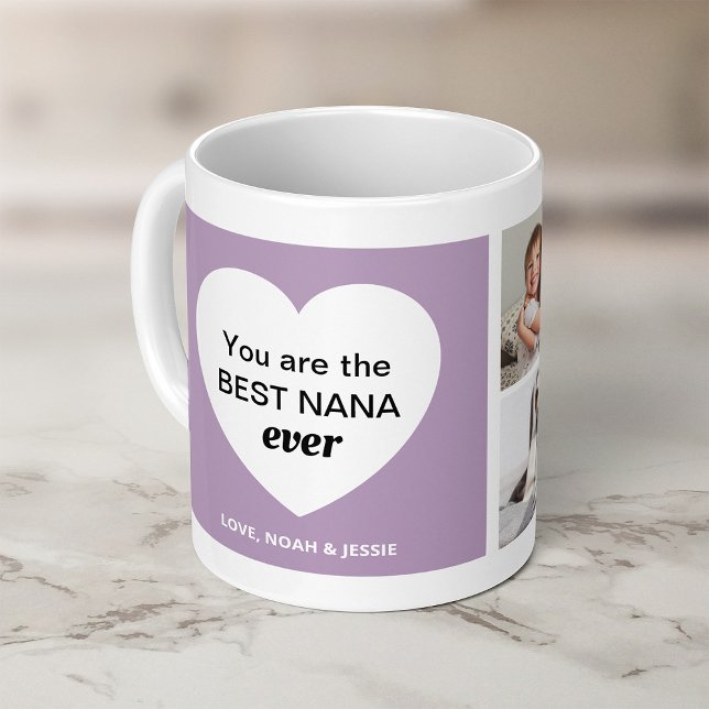 Drei Fotos und ein Herz | Beste Nana je Kaffeetasse (Von Creator hochgeladen)
