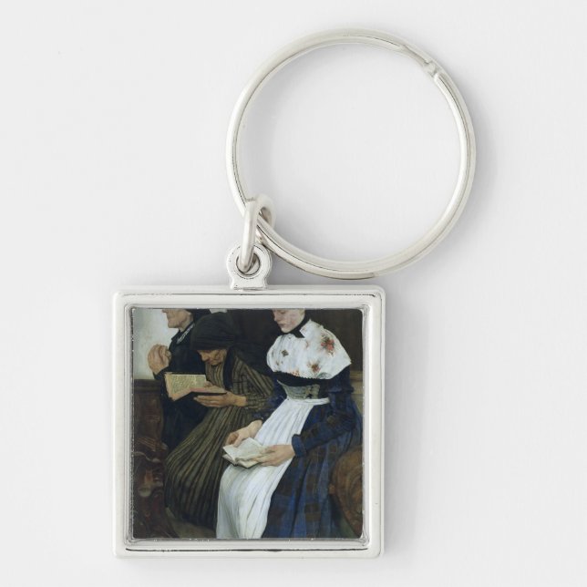 Drei Frauen in Kirche, 1882 Schlüsselanhänger (Vorne)